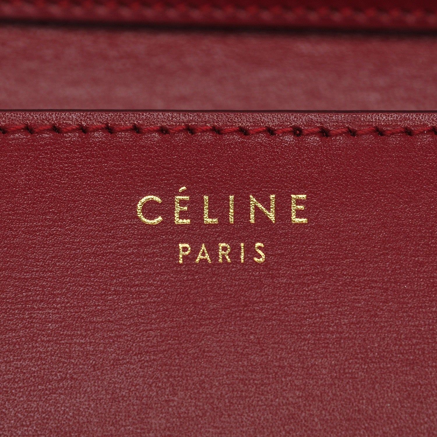 Celine Box Calfskin Medium Classic Box Flap Bag Red 7 of 8