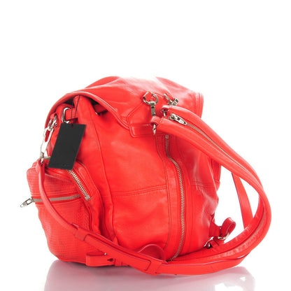 Alexander Wang Lambskin Marti Convertible Backpack Cola Rhodium Hardware 3 of 8