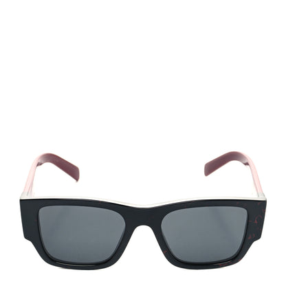 Prada Acetate Symbole Sunglasses SPR 10Z Black Red 2 of 7