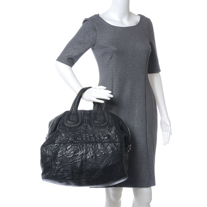 Givenchy Wrinkled Lambskin Large Nightingale Black 2 of 6
