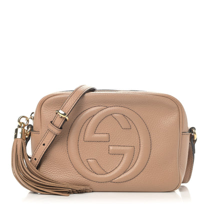 Gucci Pebbled Calfskin Small Soho Disco Bag Camelia 1 of 9