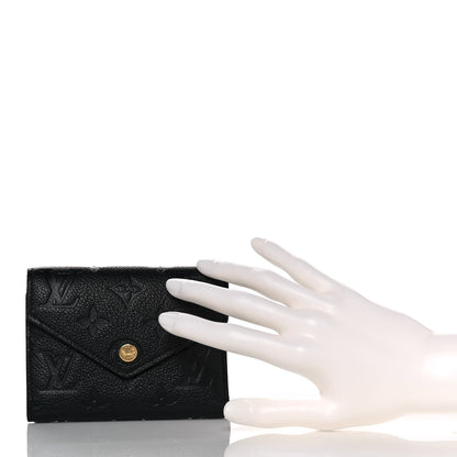 Louis Vuitton Empreinte Victorine Wallet Black 2 of 10