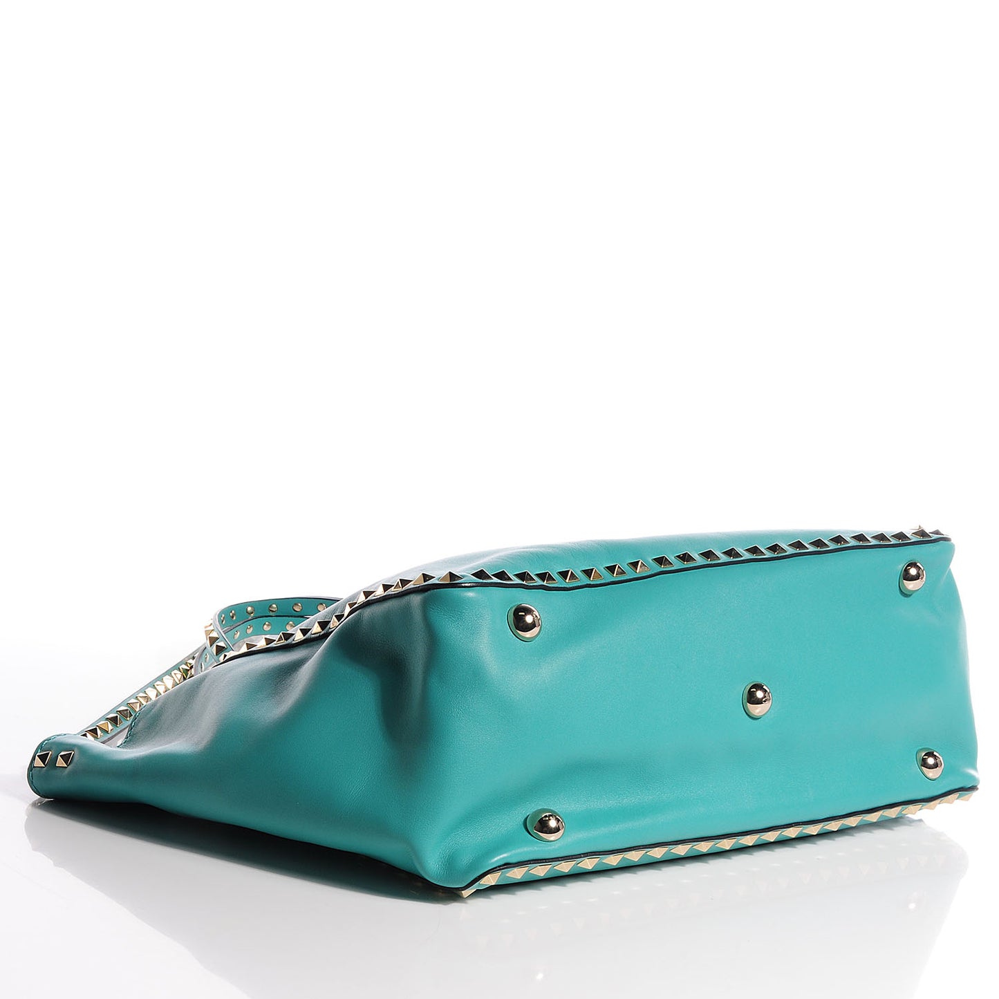Vitello Medium Rockstud Tote Colibri