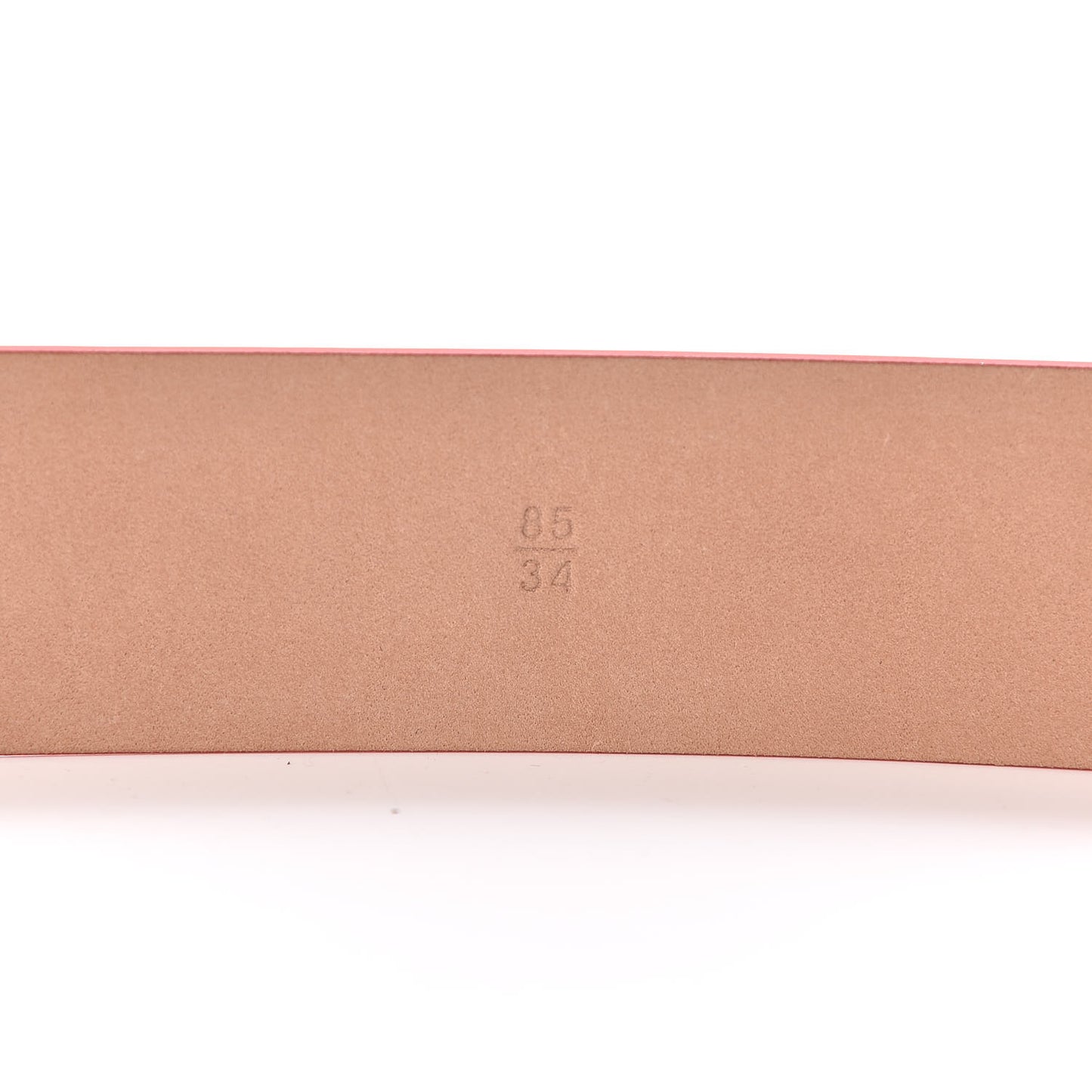 Patent Calfskin Enamel CC Logo Belt 85 34 Orange