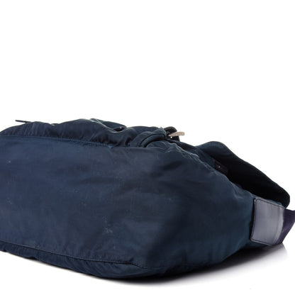 Prada Nylon Vela Messenger Bag Blue 8 of 18