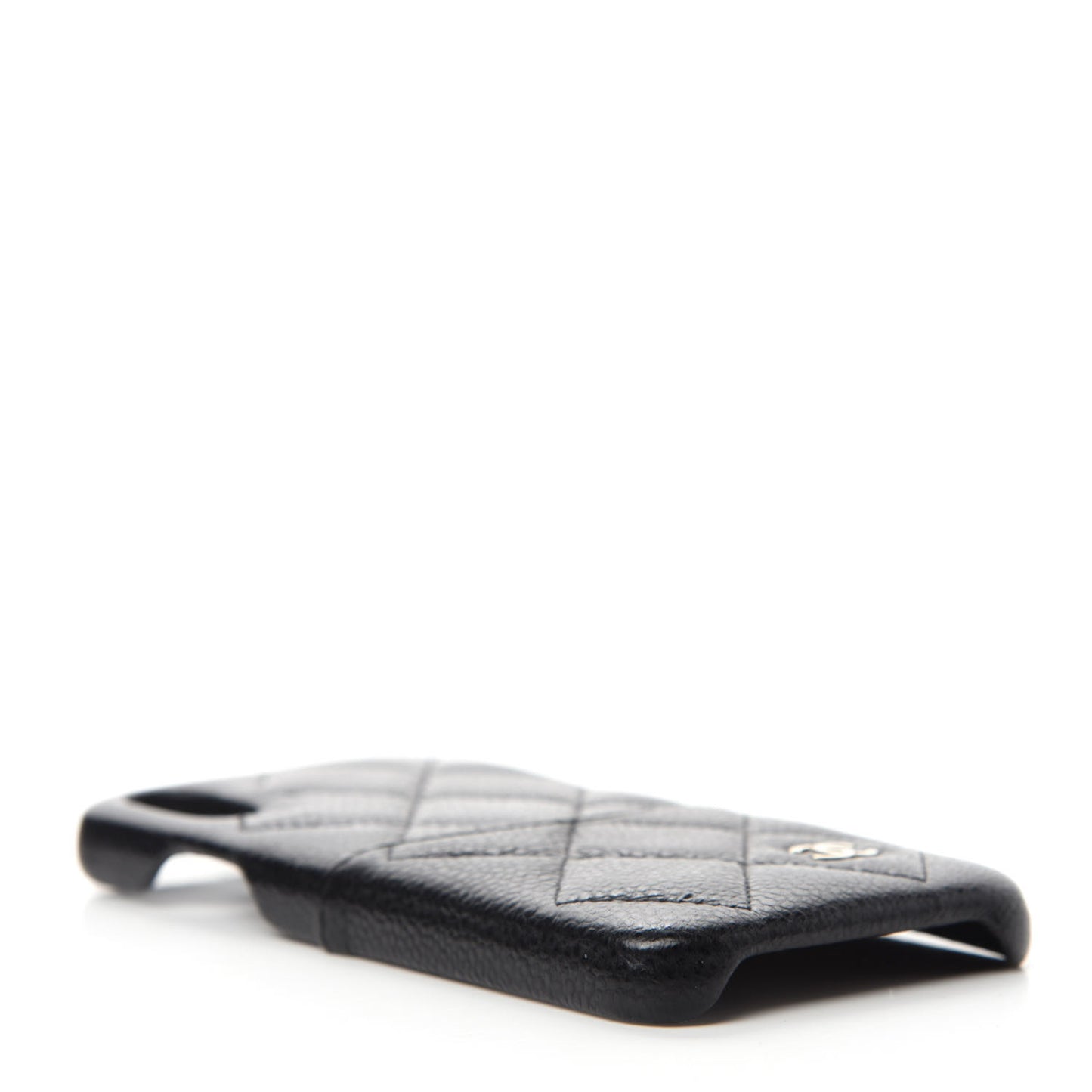 Caviar Quilted iPhone X Coco Tech Case Black