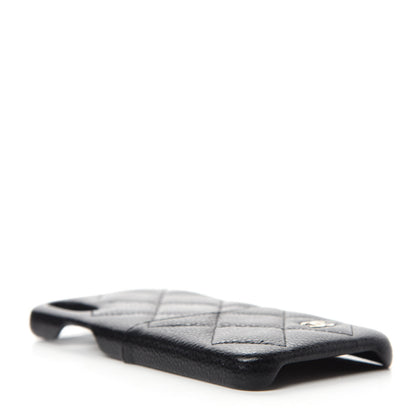 Chanel Caviar Quilted iPhone X Coco Tech Case Black 4 of 7
