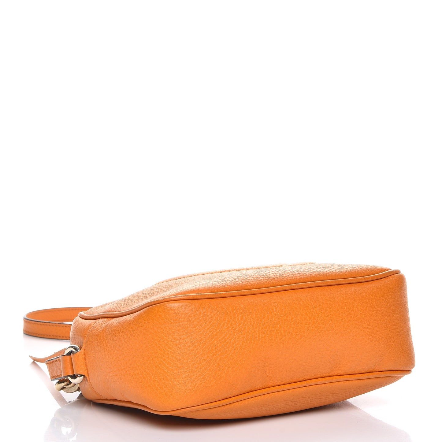 Pebbled Calfskin Small Soho Disco Bag Curcuma