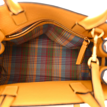 Mulberry Heavy Grain Calfskin Small Belted Bayswater Tote Deep Amber 5 of 11