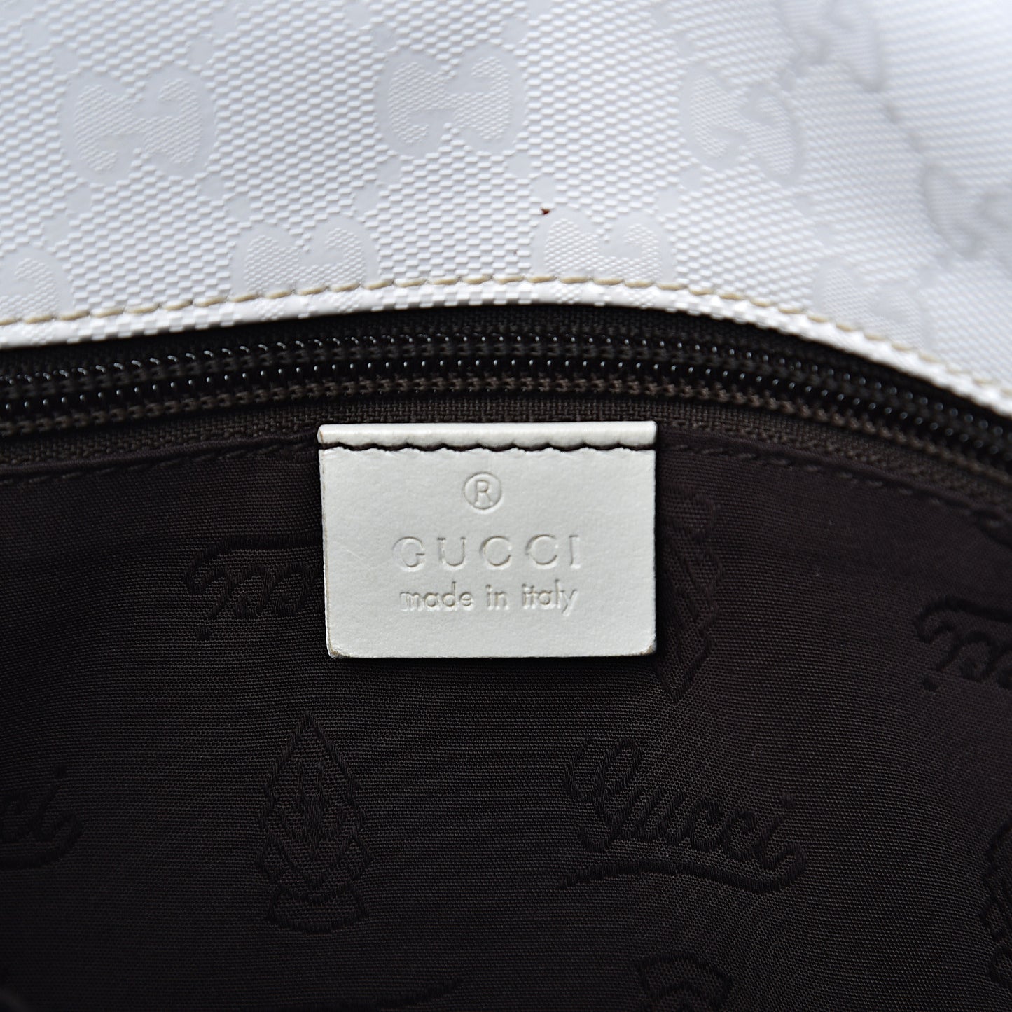 Imprime Monogram Medium Double Buckle Flap Messenger Bag White