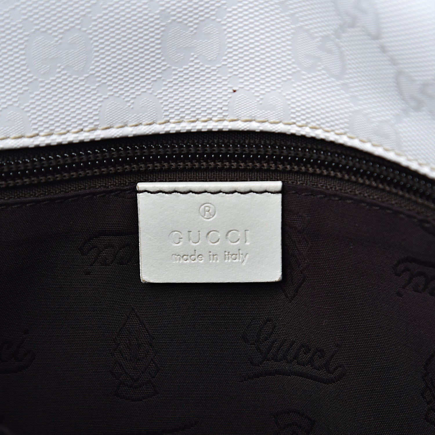 Gucci Imprime Monogram Medium Double Buckle Flap Messenger Bag White 6 of 16