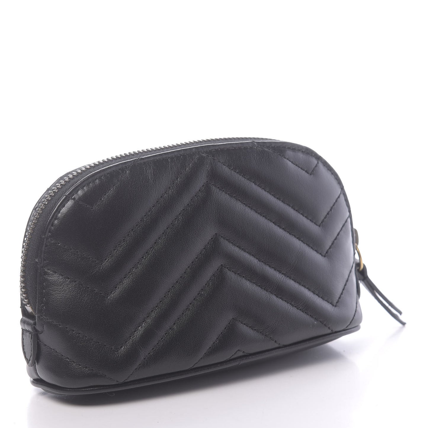 Calfskin Matelasse GG Marmont Pouch Cosmetic Case Black