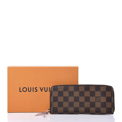 Louis Vuitton Damier Ebene Clemence Wallet Rose Ballerine 8 of 8