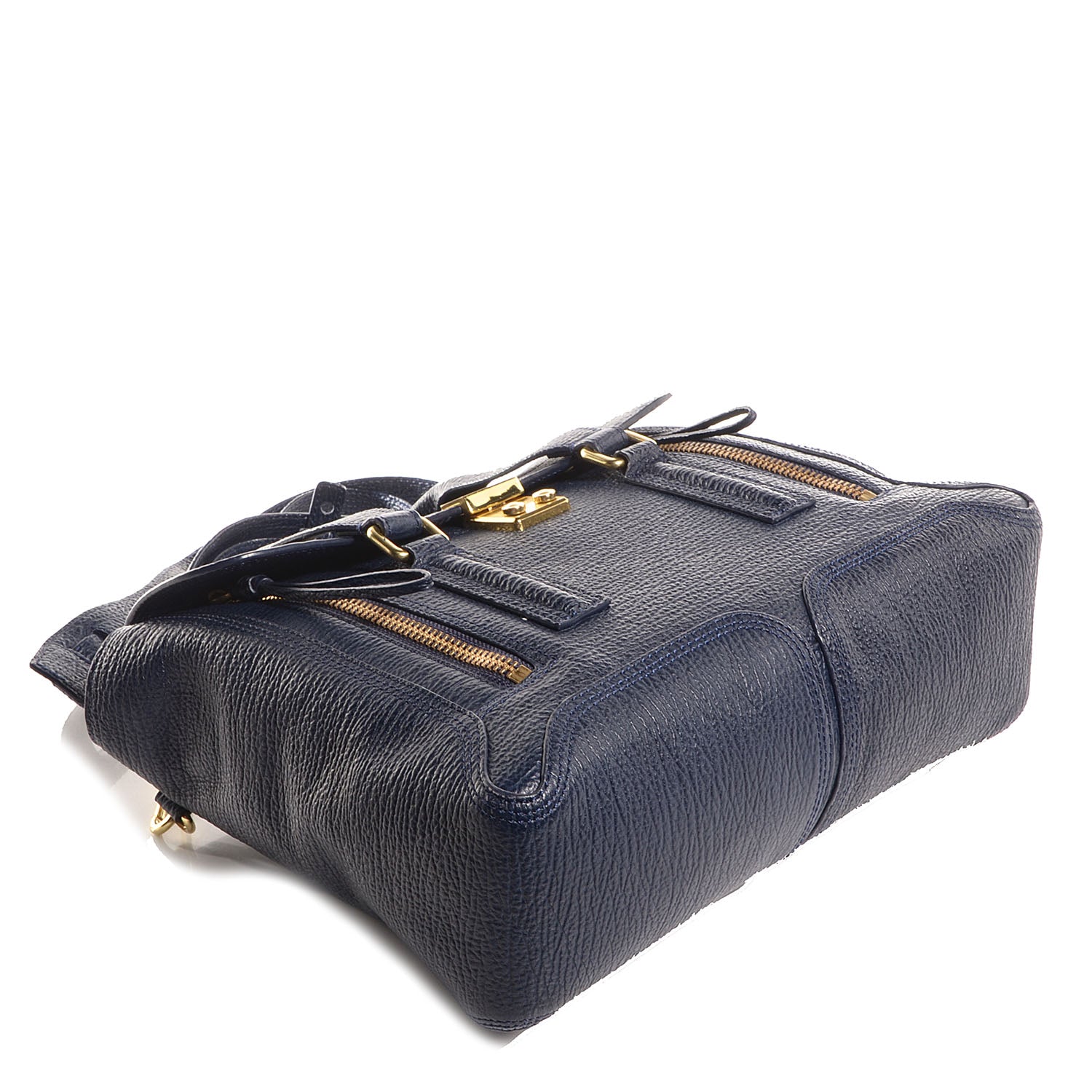 3.1 Phillip Lim 3.1 Shark Embossed Leather Medium Pashli Satchel Ink 4 of 14