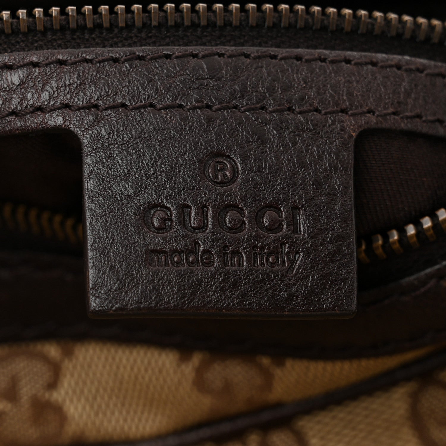Gucci Monogram Medium Interlocking Icon Tote Dark Brown 6 of 10