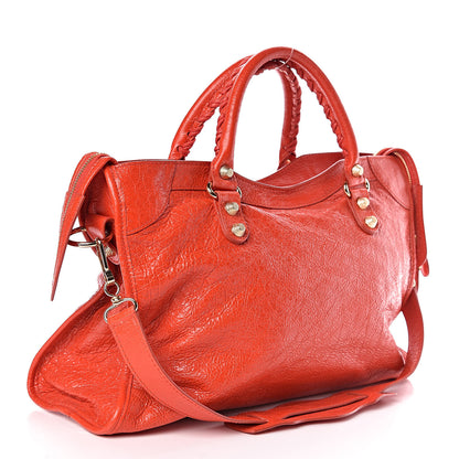 Balenciaga Agneau Giant 12 Gold Hardware City Rouge Coquelicot Rouge Braise 3 of 11