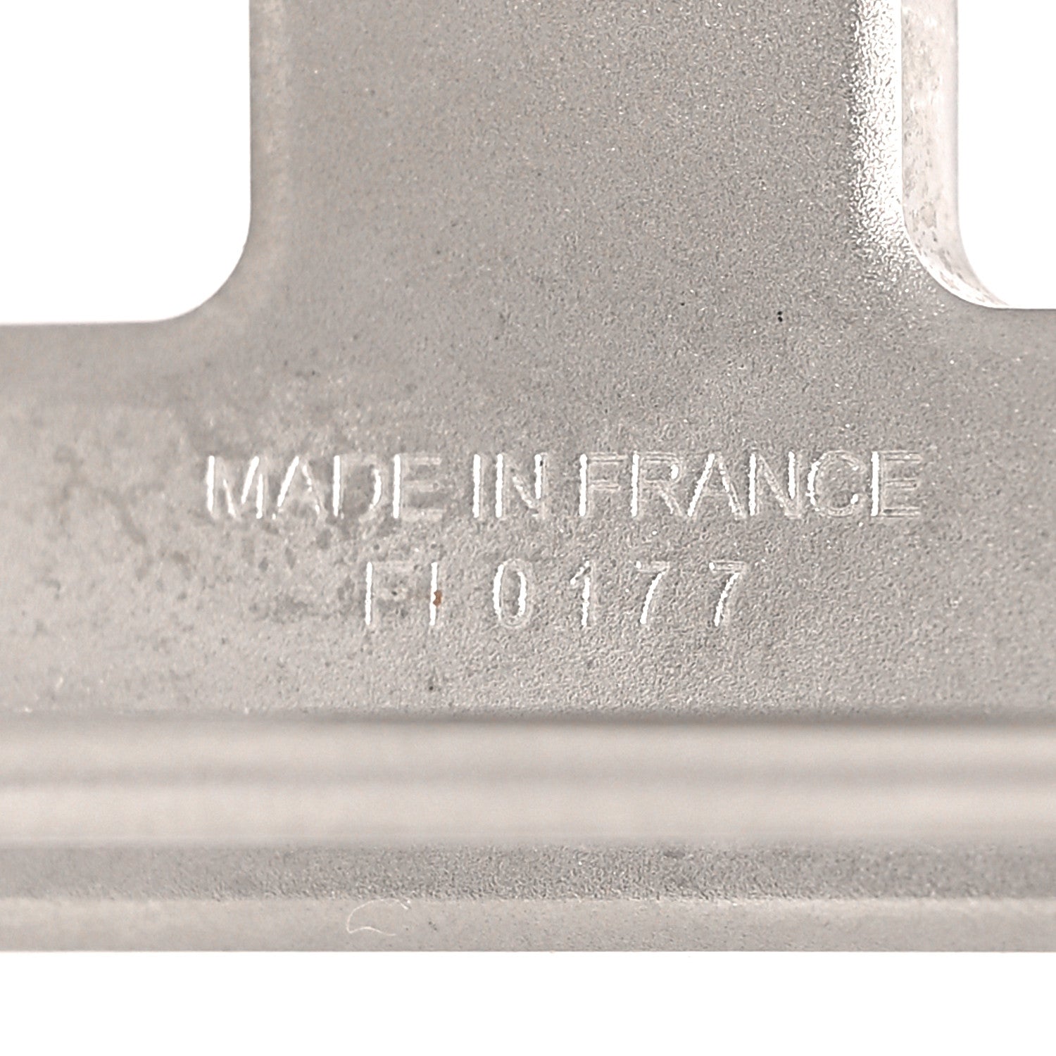 Hermes Palladium Martelee 32mm H Belt Buckle Silver 4 of 4