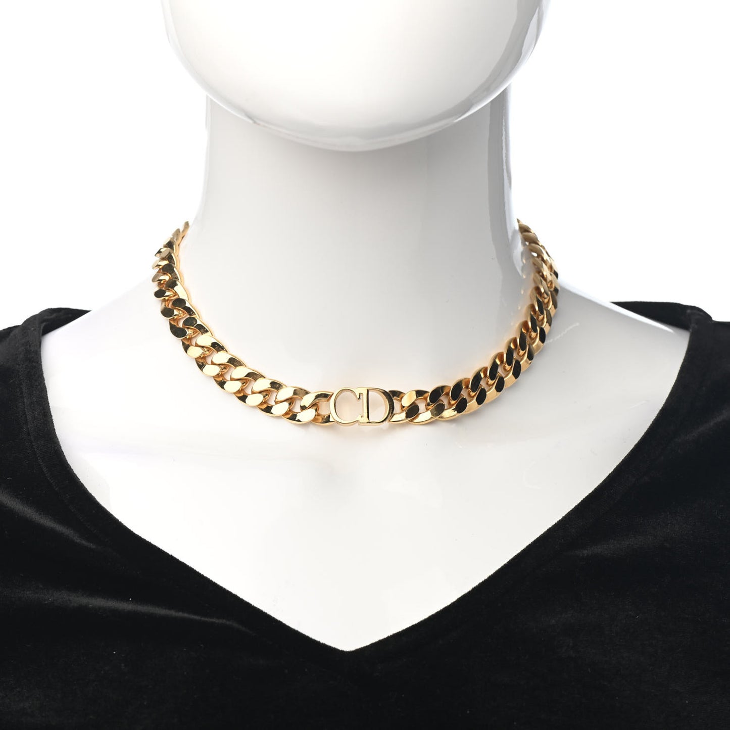Metal Danseuse Etoile Chain Choker Necklace Gold