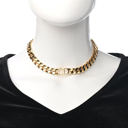 Christian Dior Metal Danseuse Etoile Chain Choker Necklace Gold 2 of 4