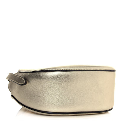 Chloe Metallic Small Grain Calfskin Kiss Bag Gold 4 of 11