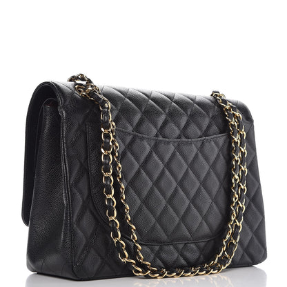 Chanel Caviar Quilted Maxi Double Flap Black 4 of 9