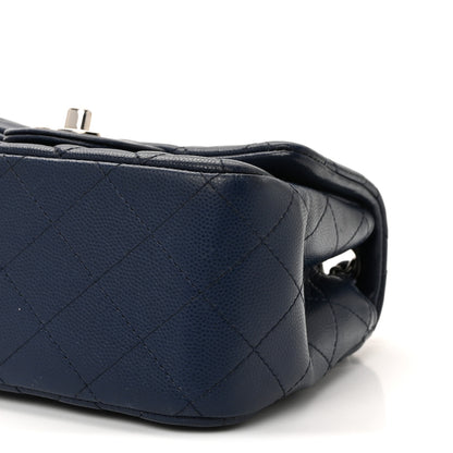 Chanel Caviar Quilted Mini Square Flap Navy 10 of 10