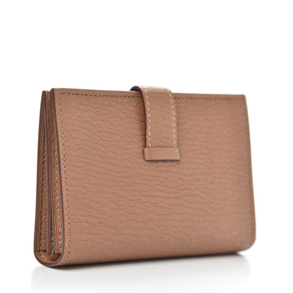 Hermes Chevre Mysore Bearn Card Holder Wallet Quebracho 3 of 8