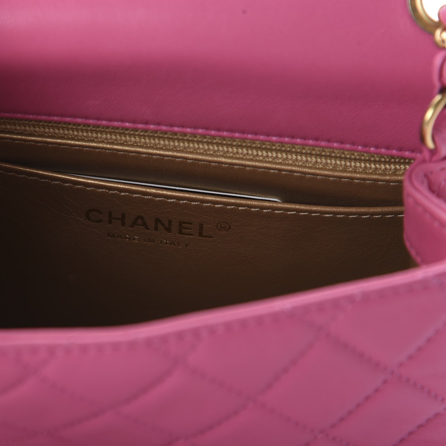 Chanel Lambskin Quilted Mini Pearl Crush Flap Pink 8 of 12