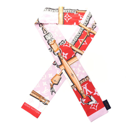 Louis Vuitton Silk Monogram Giant Confidential Bandeau Rouge 1 of 5