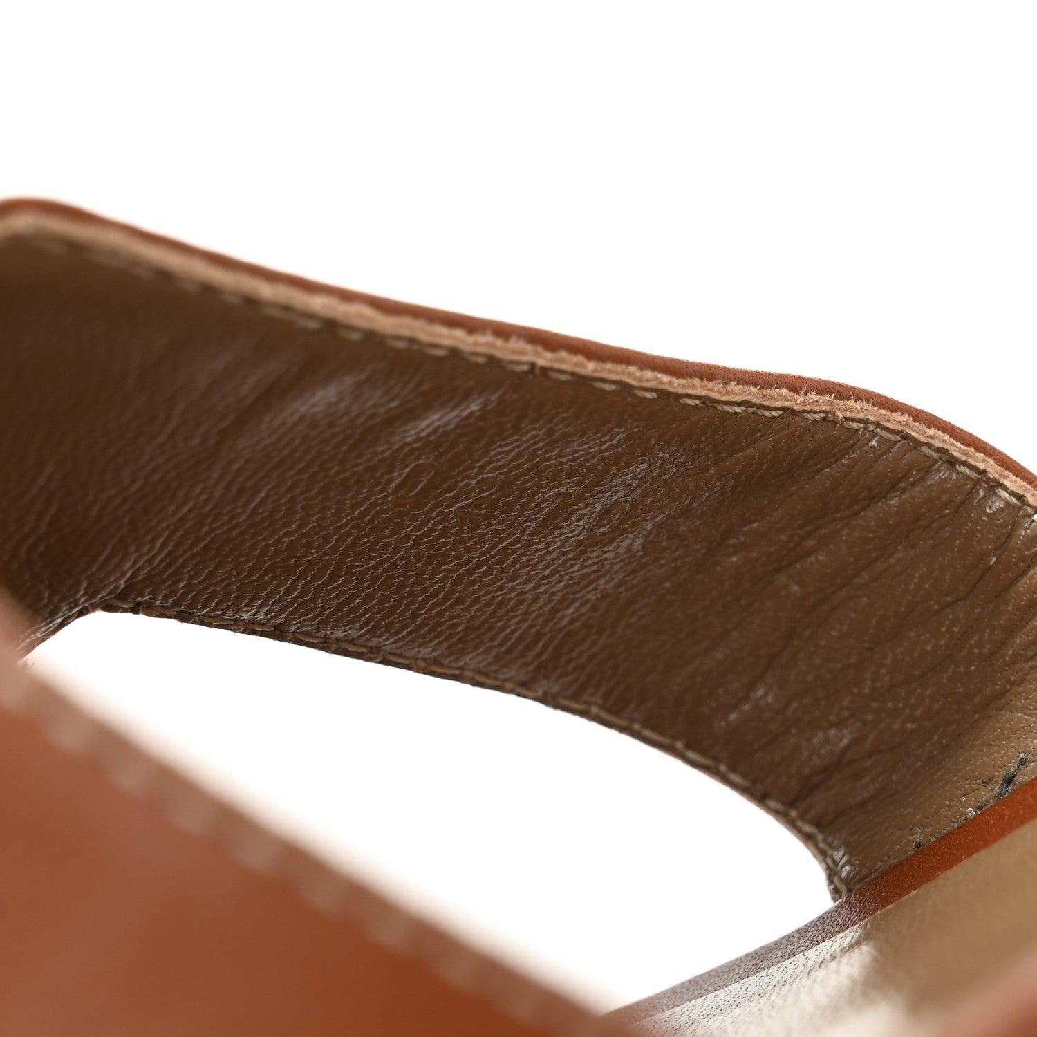 Hermes Box Calfskin Oran Sandals 42 Gold 9 of 9