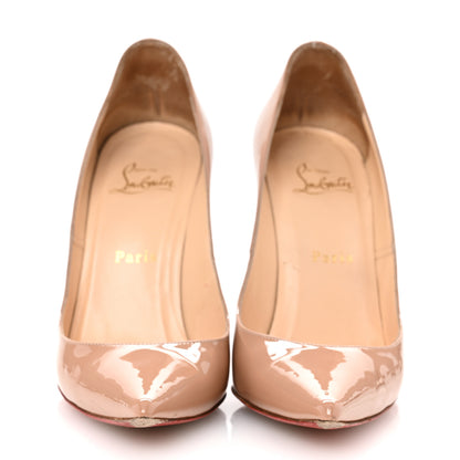 Christian Louboutin Patent Decollete 554 100 Pumps 38.5 Nude 3 of 13