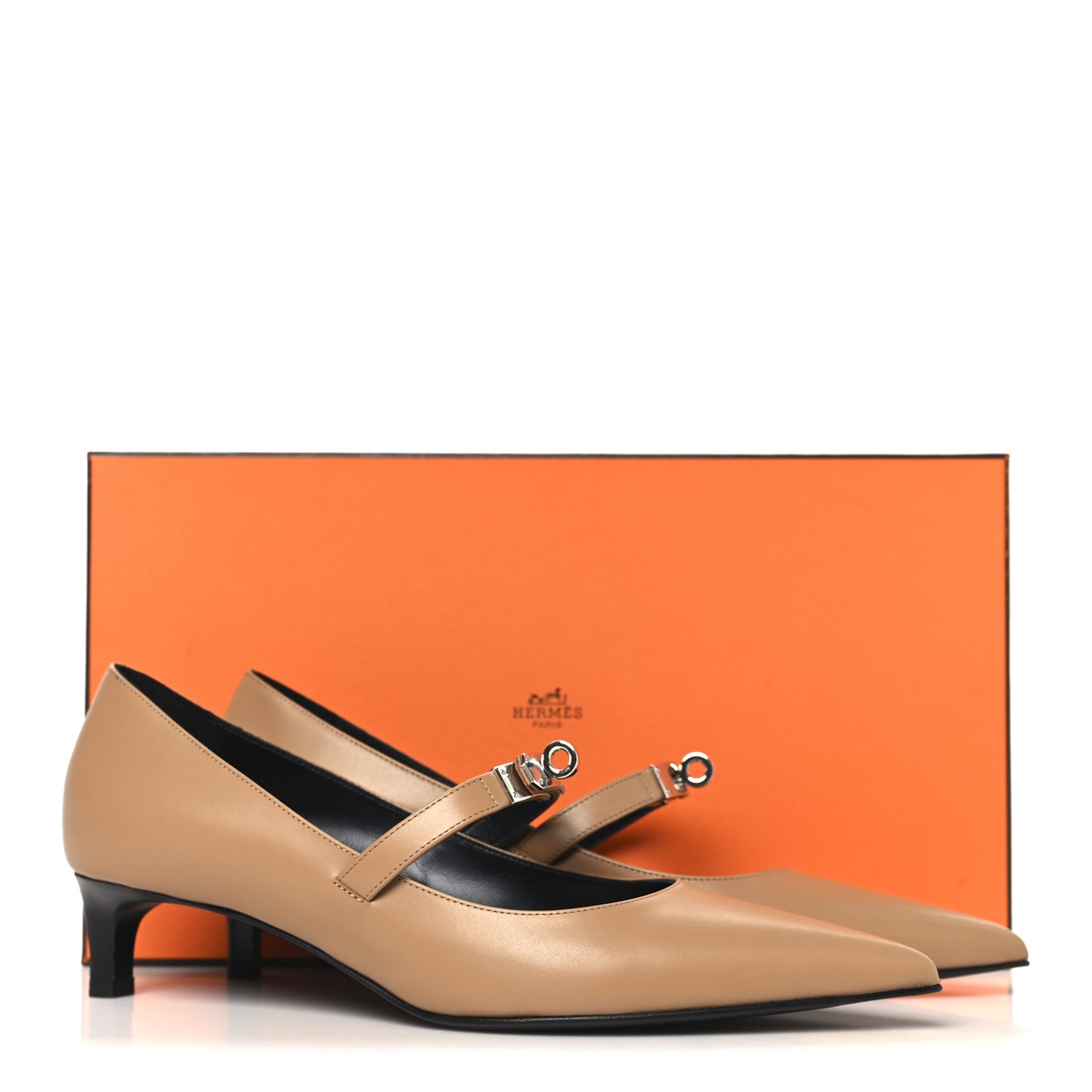Calfskin Kiara 40 Pumps 39 Naturel Clair