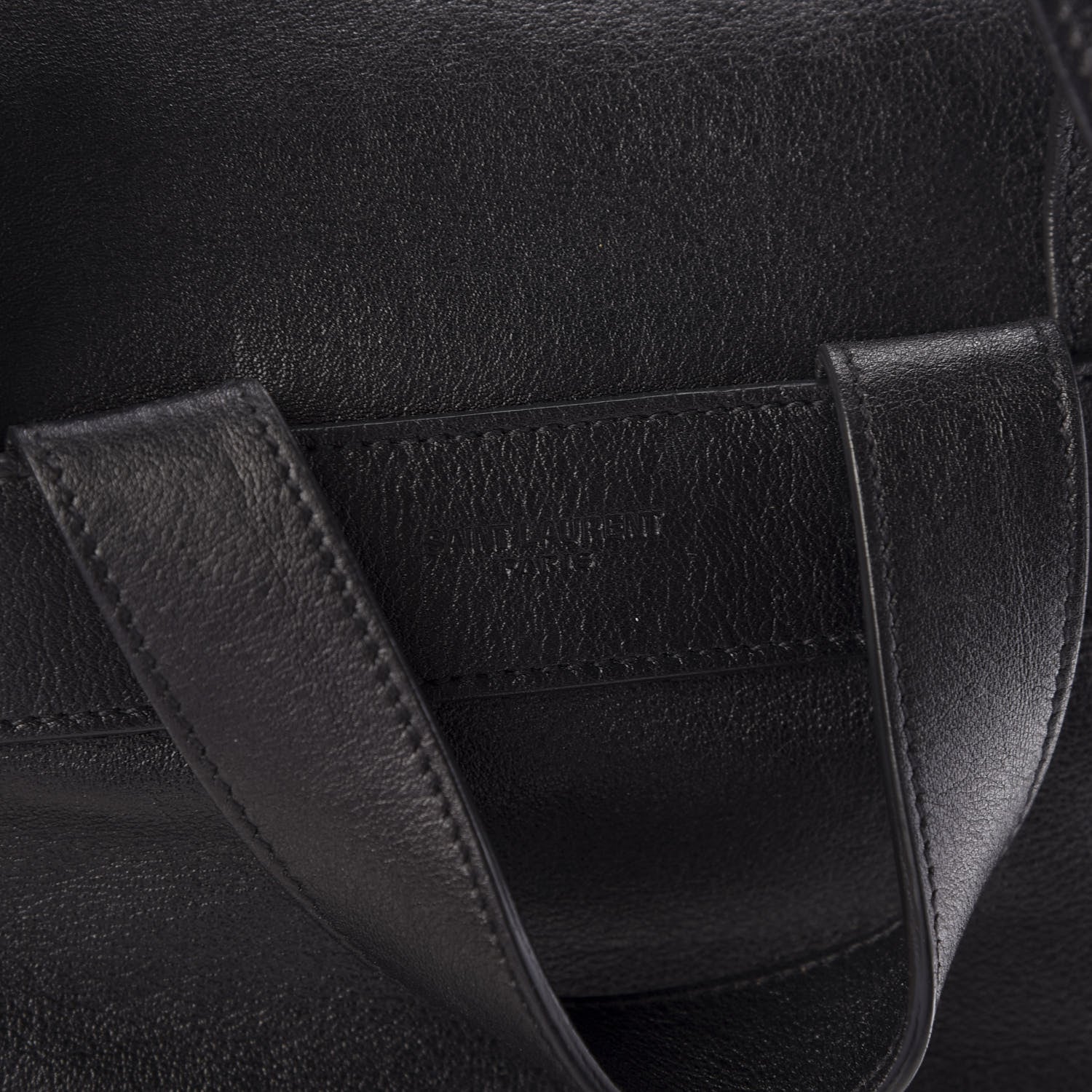 Saint Laurent Calfskin Fringe Festival Backpack Black 9 of 9