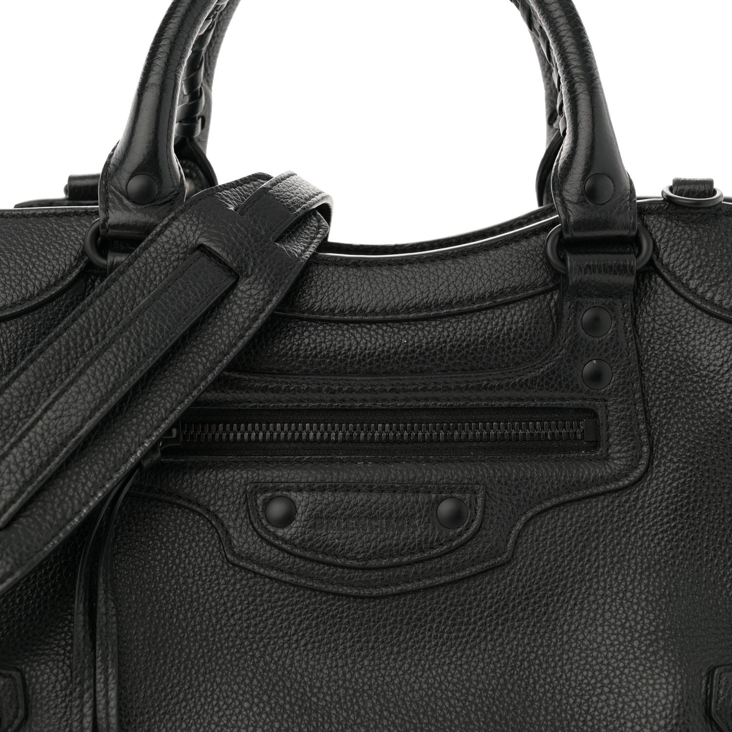 Grained Calfskin Neo Classic Black Hardware S City Black