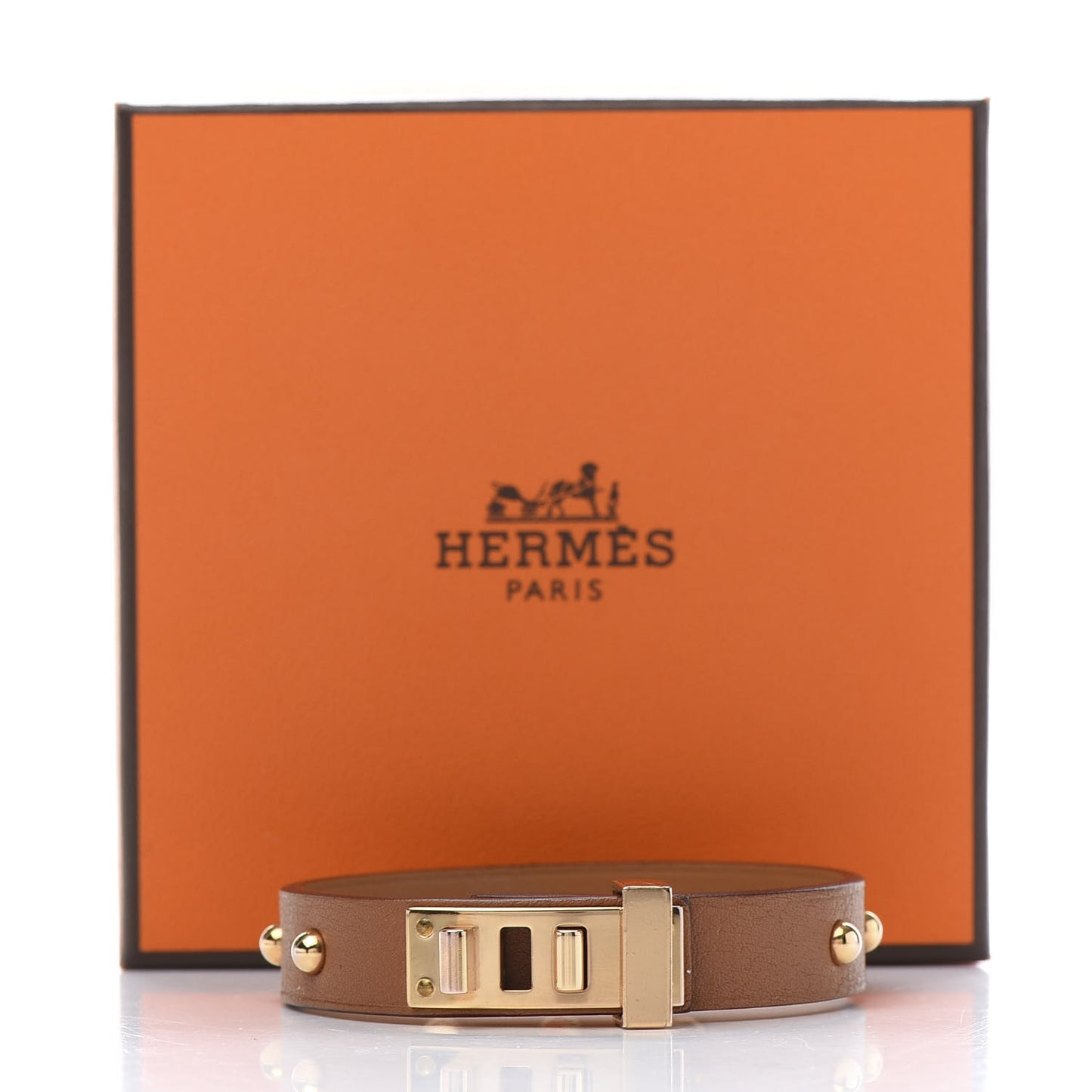 Swift Mini Dog Clous Ronds Bracelet T3 Gold