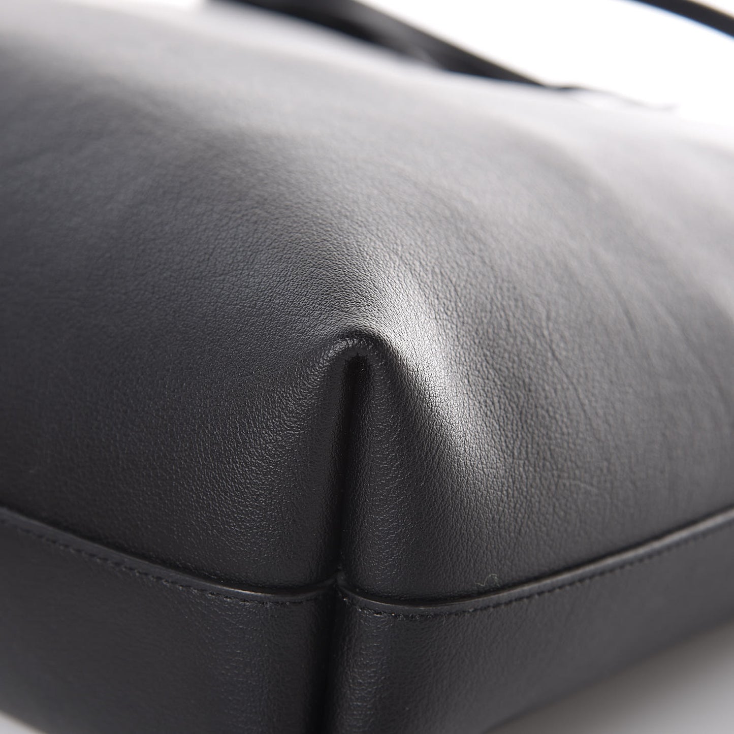 Calfskin Medium Shopping Tote Black