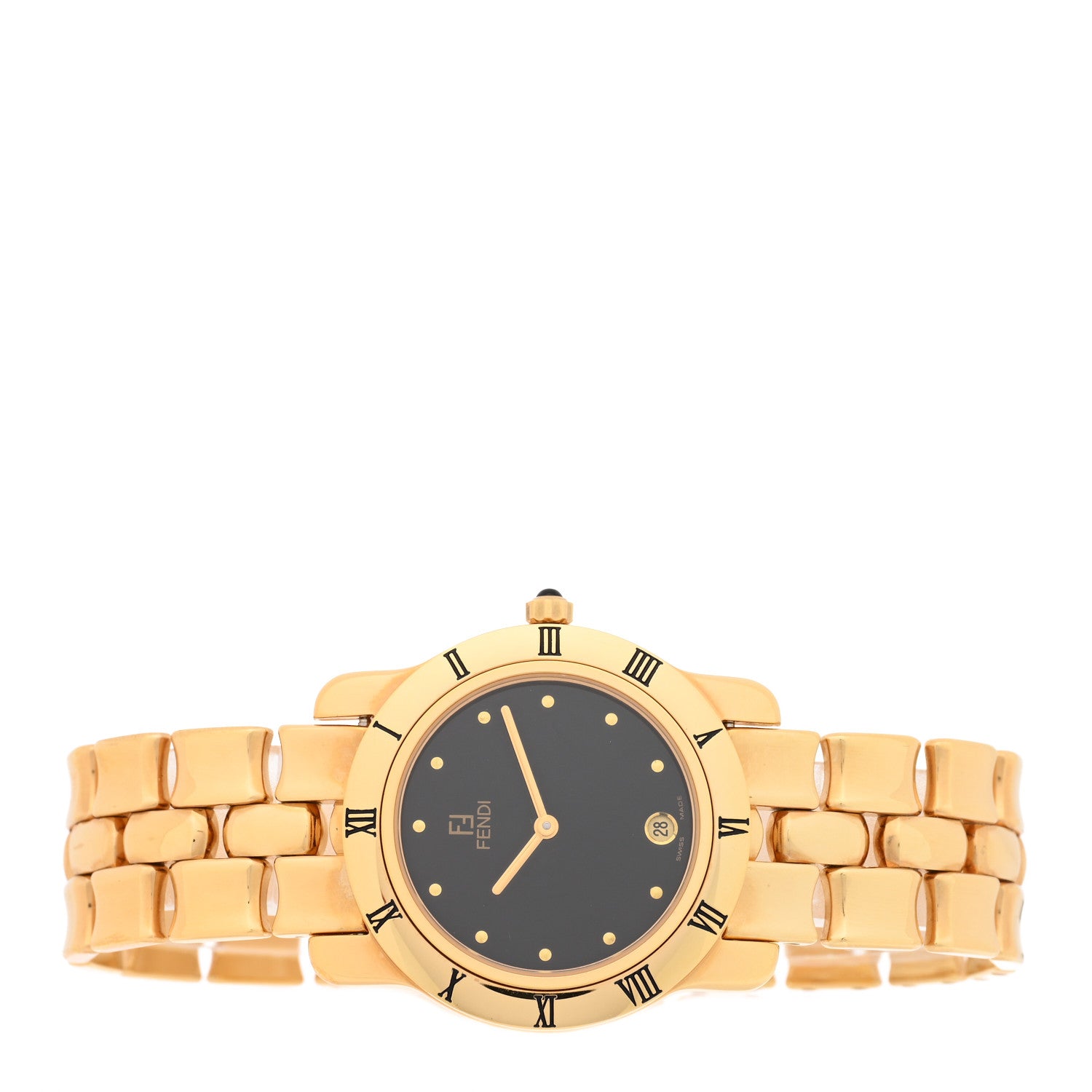 Fendi Stainless Steel 34mm Orologi Quartz Watch Gold 2 of 6