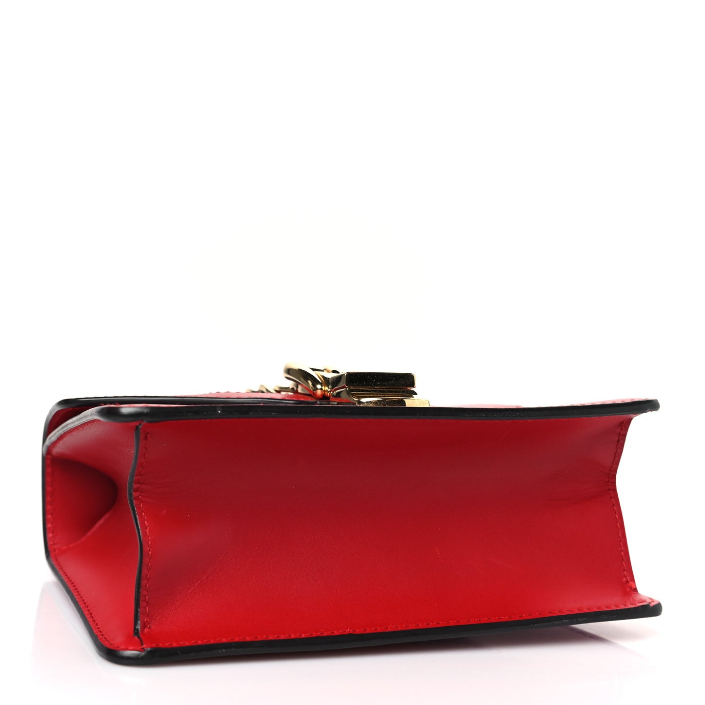 Calfskin Mini Sylvie Chain Shoulder Bag Hibiscus Red