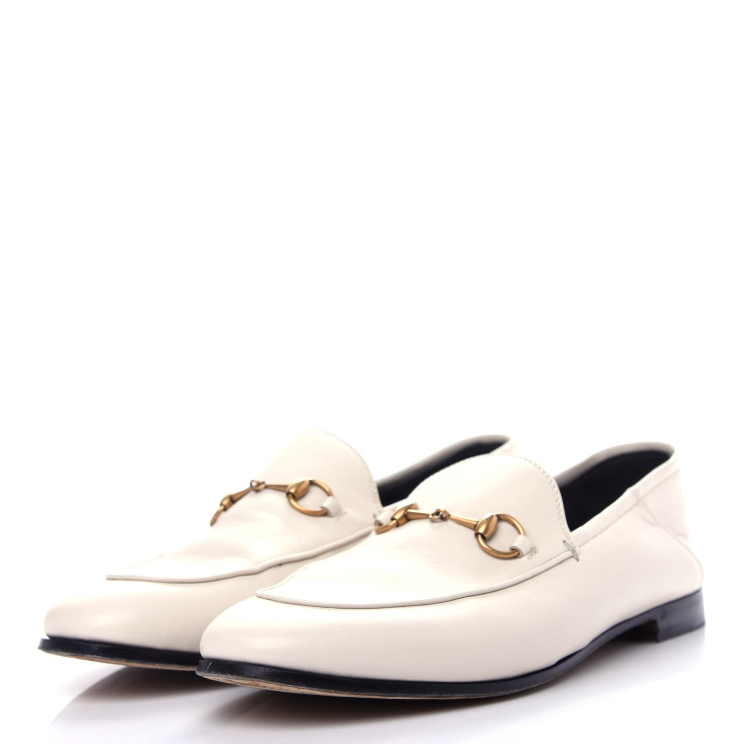 Lambskin Womens Brixton Horsebit Loafers 40 Mystic White