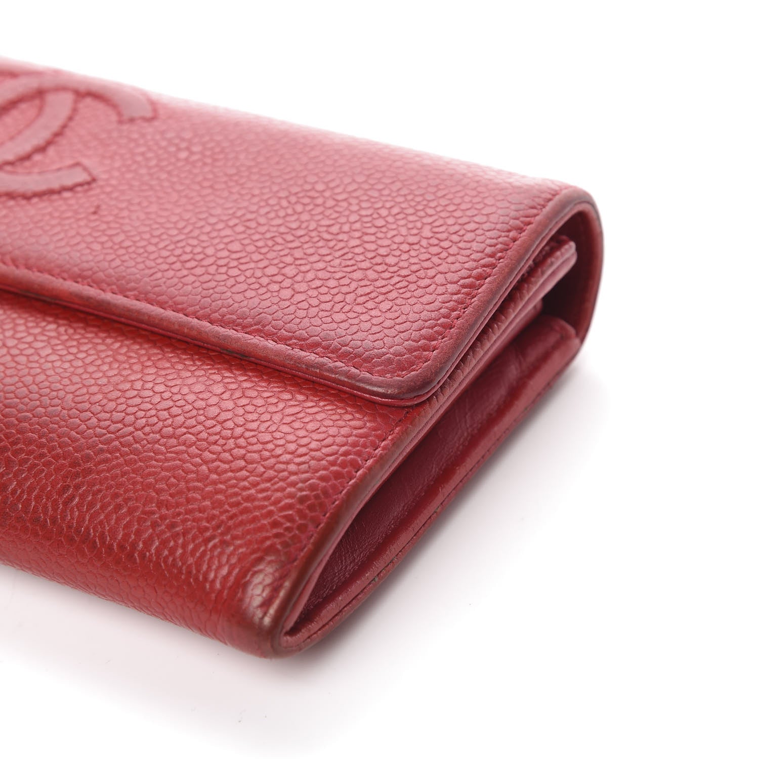 Chanel Caviar Timeless CC Large Flap Wallet Red 17 of 18