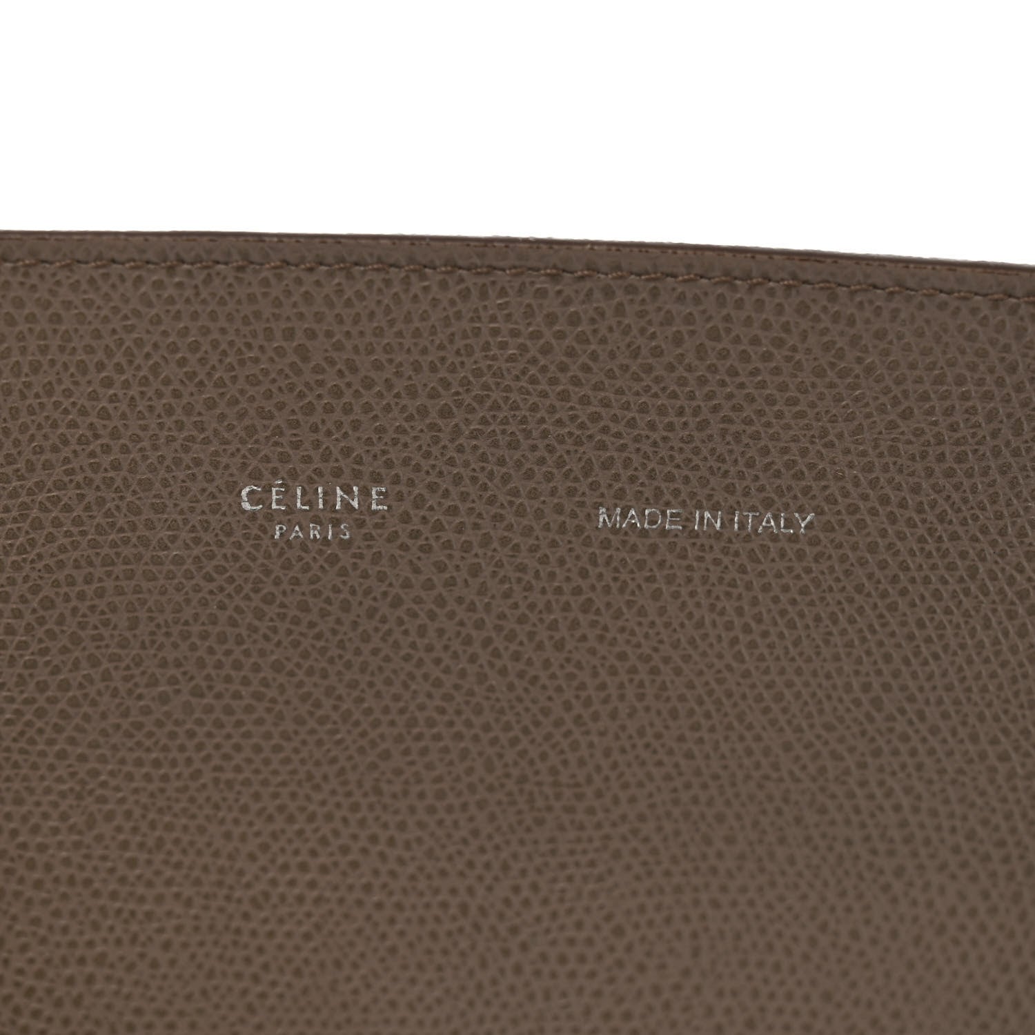 Celine Grained Calfskin Medium Horizontal Cabas Phantom Taupe 6 of 11