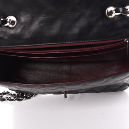 Chanel Lambskin Quilted Jumbo Single Flap Black 7 of 11