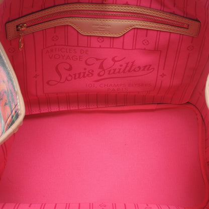 Louis Vuitton Monogram Roses Neverfull MM 5 of 7