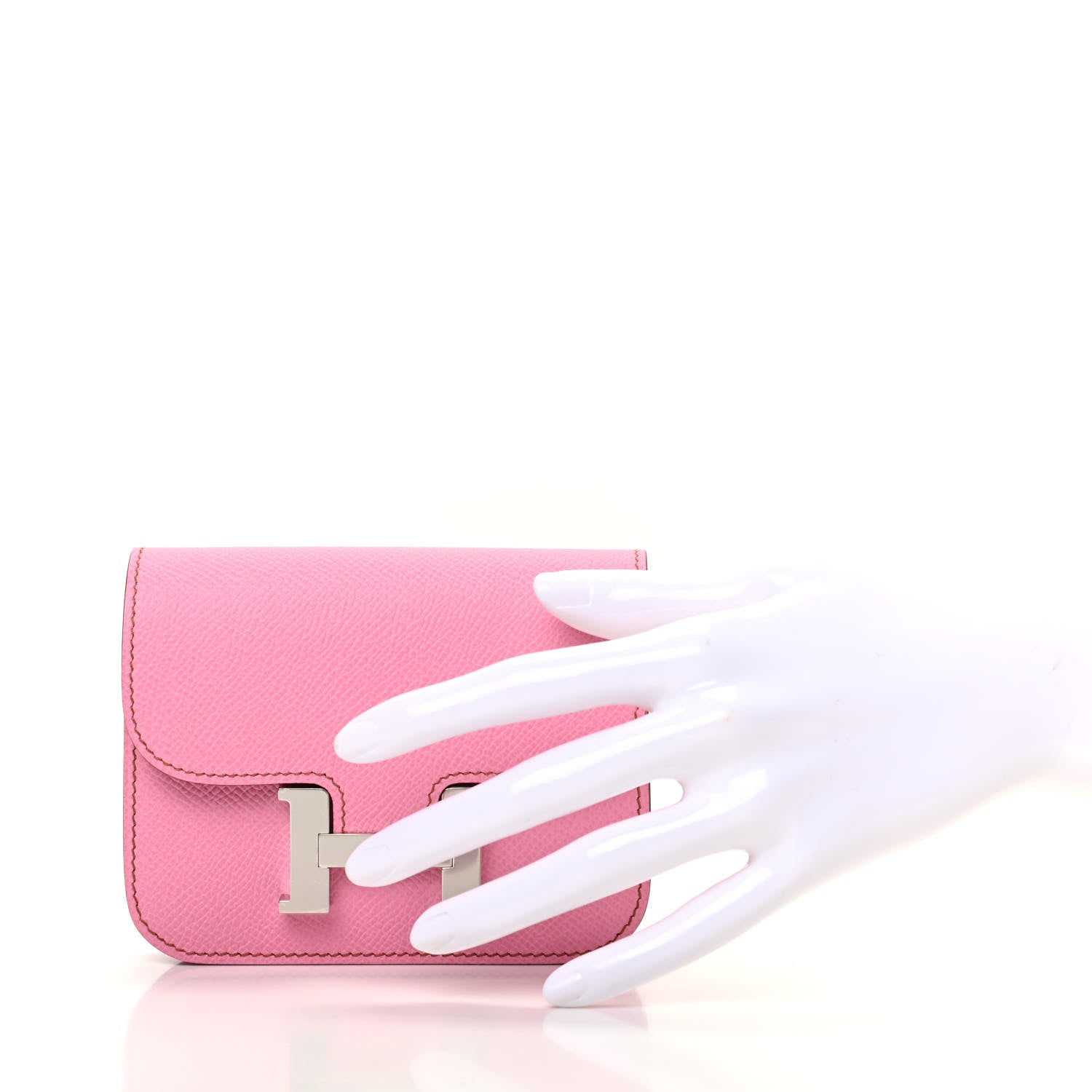 Hermes Epsom Constance Slim Wallet 5P Pink 2 of 8