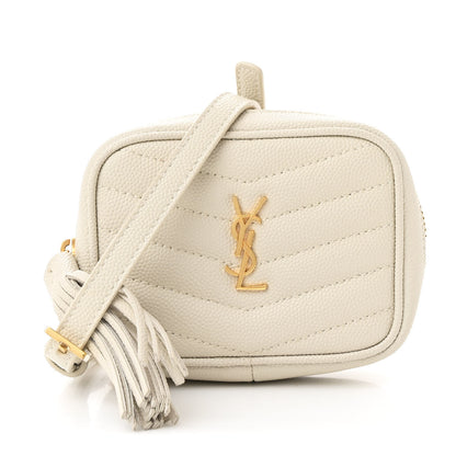 Saint Laurent Grain De Poudre Matelasse Monogram Baby Lou Camera Bag Crema Soft 1 of 10