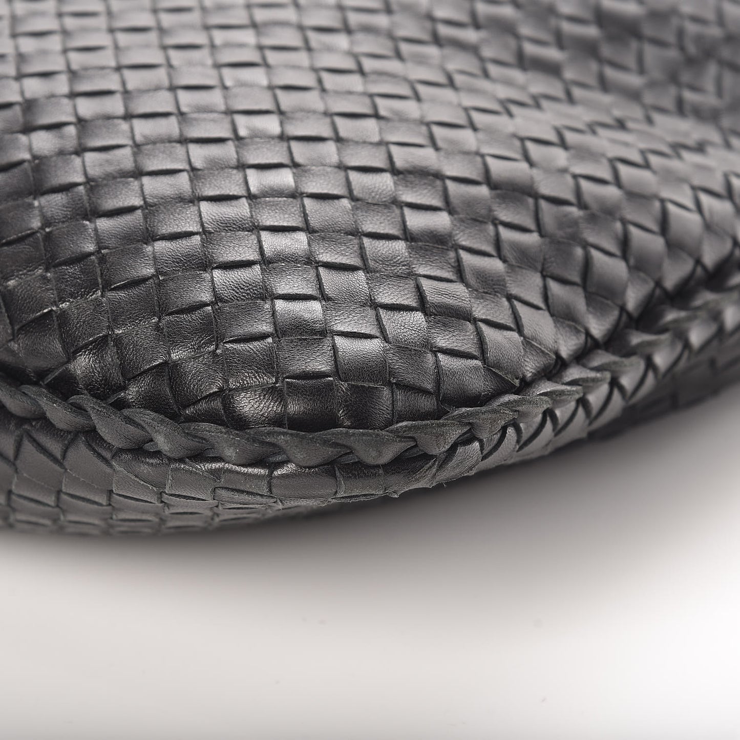 Nappa Intrecciato Large Veneta Hobo Black