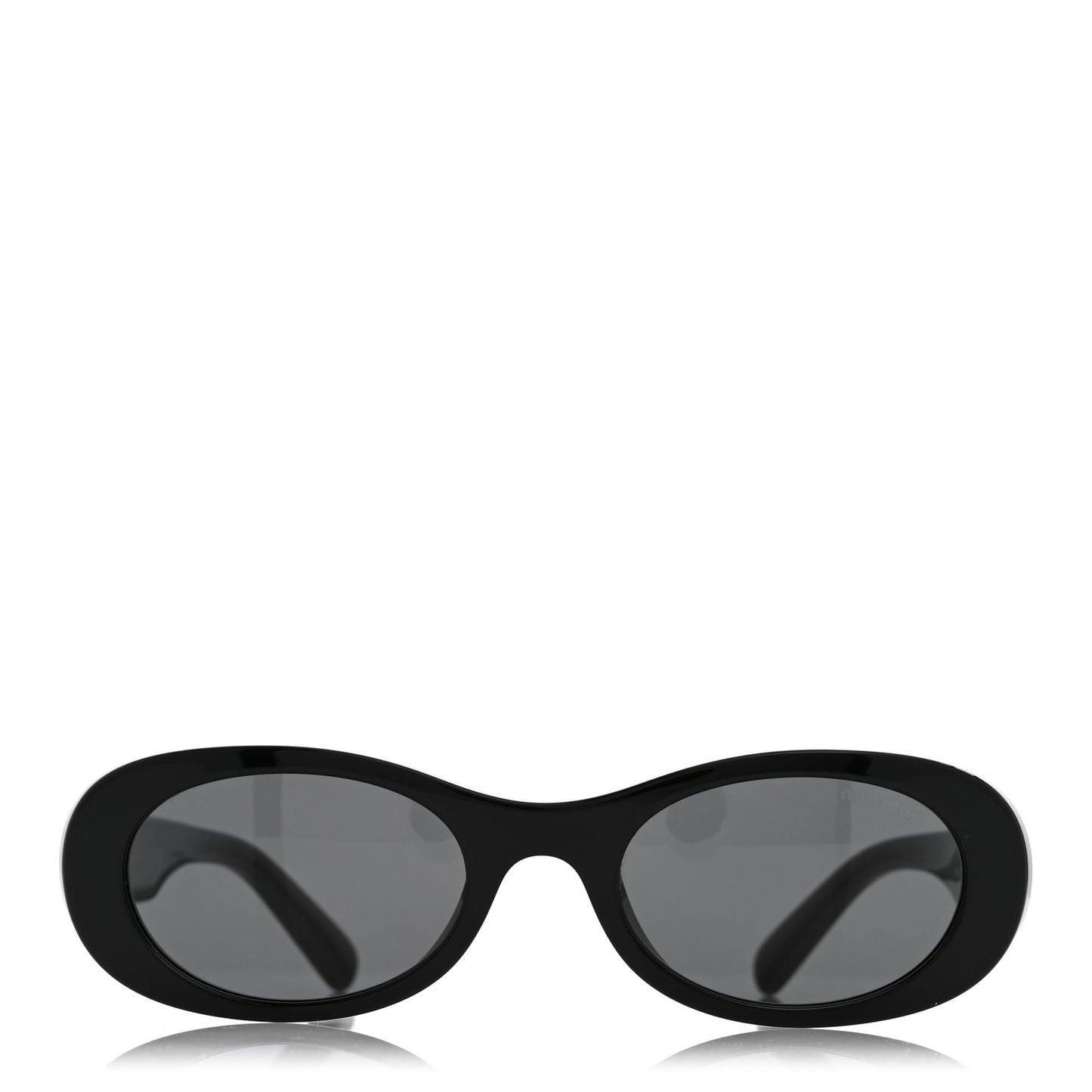 Acetate Oval Sunglasses SMU 06Z Black