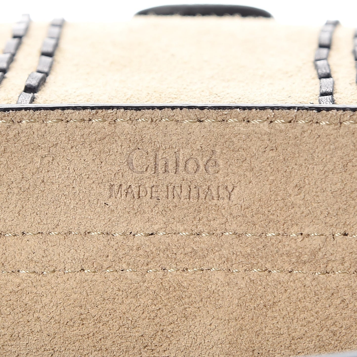 Suede Calfskin Braided SMini Hudson Shoulder Bag Black
