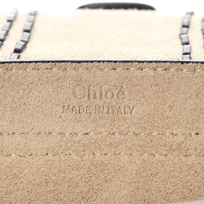 Chloe Suede Calfskin Braided SMini Hudson Shoulder Bag Black 7 of 7