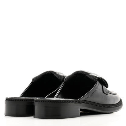 Chanel Lambskin Quilted CC Turnlock Mules 40 Black 5 of 11